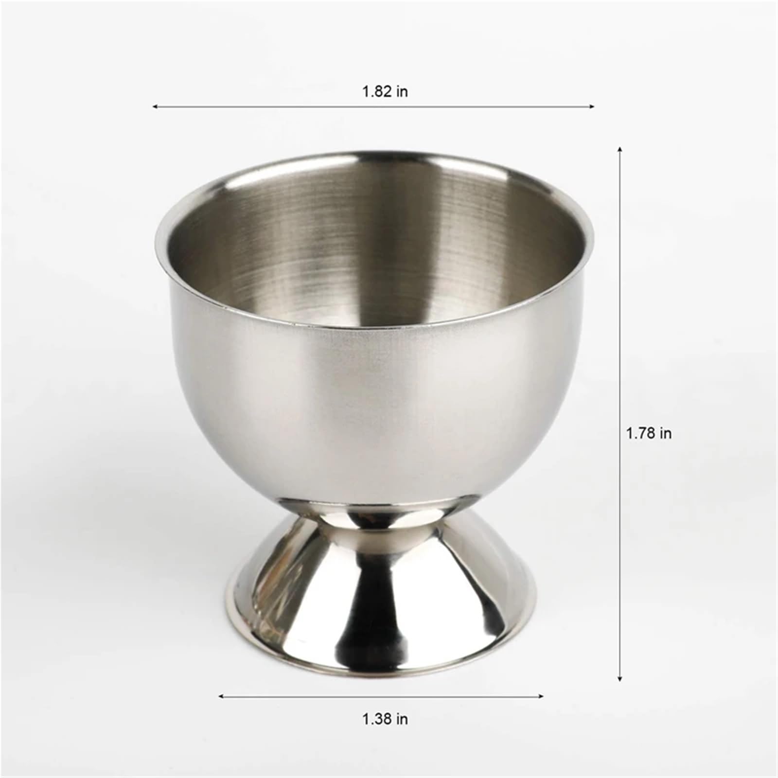 coquetiers, 6 ensembles, Plateau en acier inoxydable, support bouilli doux, peut ê