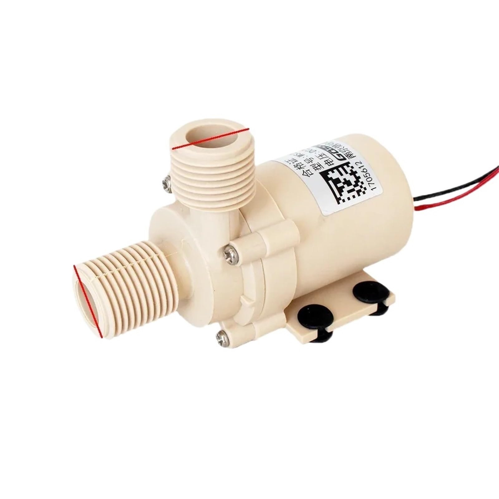 Bomba de circulación de agua de 12 V y 24 V (0 – 110 grados Celsius), de grado alimenticio, sumergible, sin escobillas, calentador solar de gas y eléctrico (24 V, 9 m, 20 l/min)