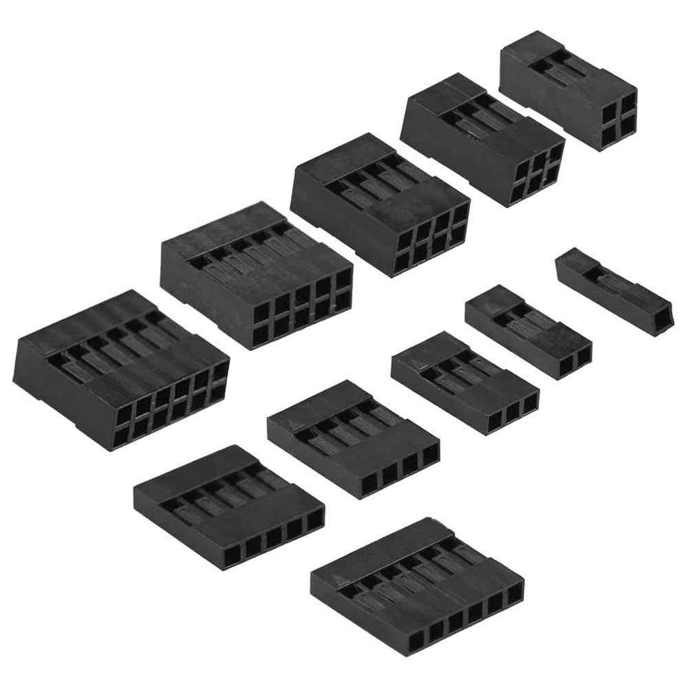 620PCS 2.54mm Dupont Jumper Connettori Maschio Femmina A Crimpare Pin Terminale Kit Dupont Cavo Jumper Filo Pin Intestazione Alloggiamento Kit in Metallo