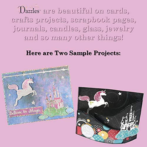 Uniporium Dazzles Stickers Collection | 360 Unicorn-Themed Embossed Stickers In A Variety Of Finishes & Colors For Scrapbooking, Card Making, Crafting & Other Arts And Crafts Projects – 10 Sheets #TOP4