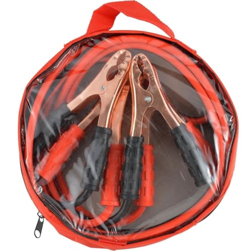 Cabo para Transferencia de Carga 1000 Amperes 2,5 Metros 12mm Garras em Aço Cobreado com Bolsa de Transporte ideal para Carro Moto e Caminhão | Cabo de Chupeta | Recarga de Bateria
