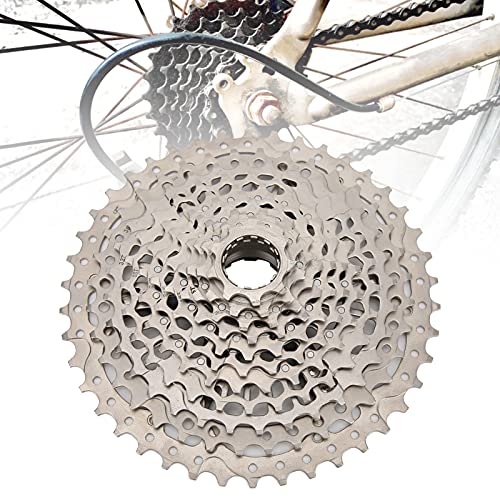 Gonetre Ultra Light 11 Speed Cassette Mountain Bicycle Freewheel 9 42T Compatible for XD High Strength Steel Durable Hollow Design Silver Surface - Thumbnail 3
