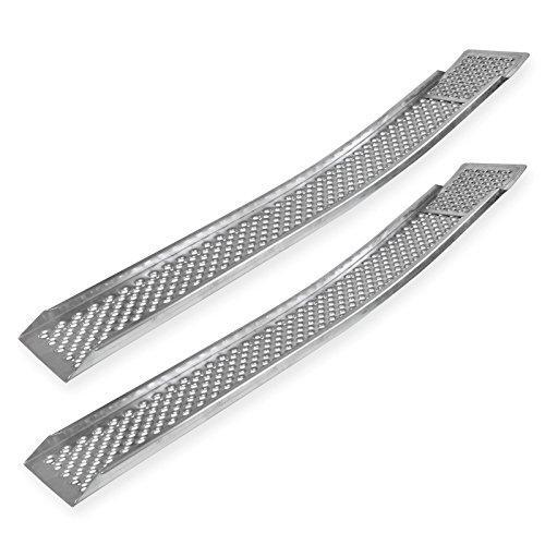 Alu Auffahrrampe Auffahrschiene Verladerampe Rampe Set 21x150 cm gebogen 2 STK. – Bild 3