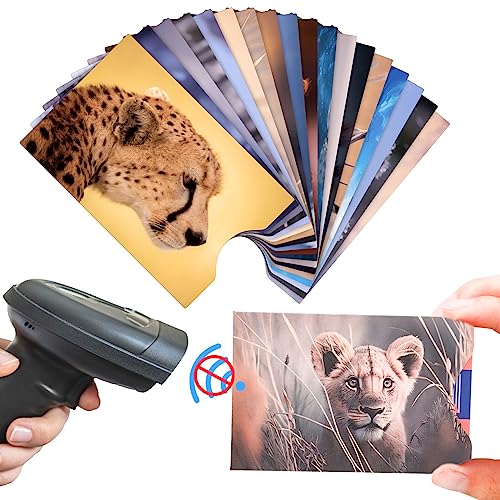 Estune 54 Pcs RFID Blocking Sleeves Bulk Credit Card Protector Animal Theme Design Identity Card Holder Anti Theft Holder, Easy to Recognize in Pocket Wallets4