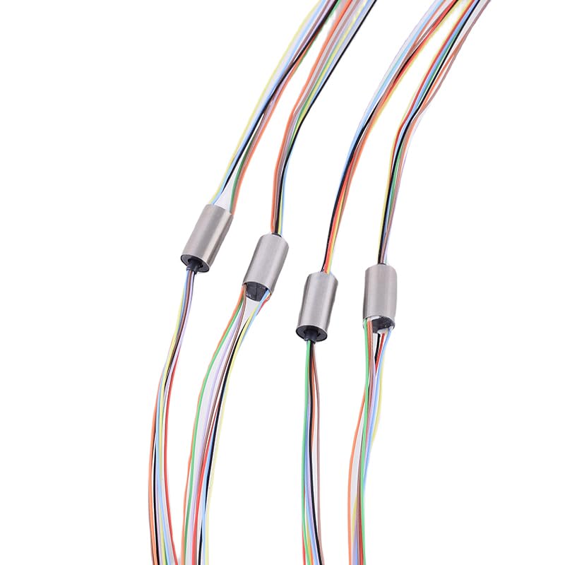 Mini Cap Conductive Slip Ring Handheld PTZ Collector Ring Rotating Electrical Contact Connector Small Slip Ring (OD6.5mm 8way 1A/ Circuit) 1 Piece