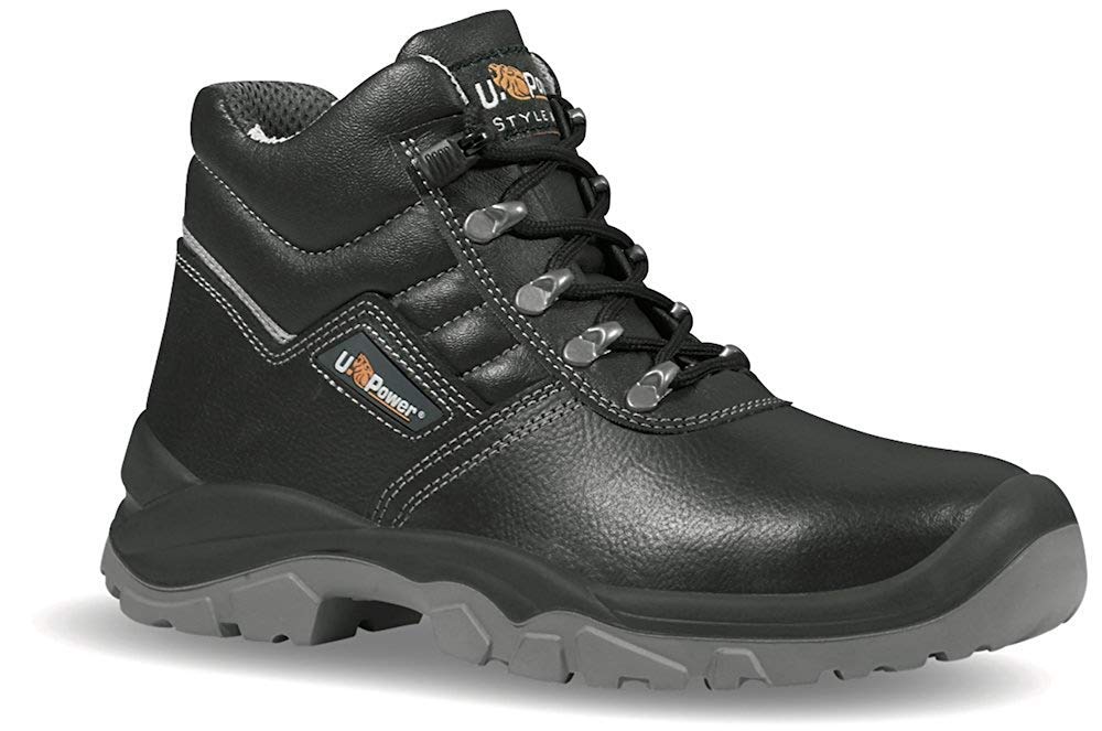 UpowerSafety Shoes Water Resistant Leather Reptile