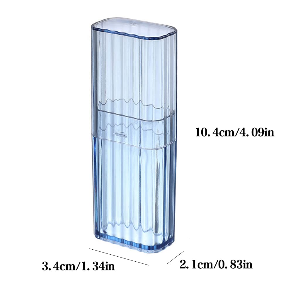 JIEDALIN 4er-Set Wattestäbchenhalter Für Reisen – Mini, Transparent, Platzsparend Für Kosmetik & Kleinkram