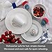 Mikasa Ciara 16 Piece Bone China Dinnerware Set, Service for 4, Lightweight and Durable Plates Bowls and Mugs, Elegant White Dinnerware for Everyday Use