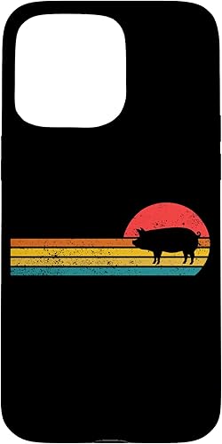 Vista 73 de iPhone 12 mini Retro Vintage Sunset Cute Show Pig Lover Case