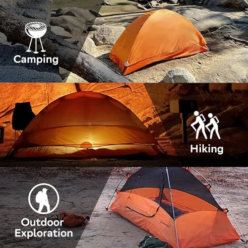 Clostnature Crux Lightweight Tent for Backpacking - 1/2/3/4 Person Ultralight Backpacking Tent, Waterproof Easy Setup Camping Tent, Hiking Tent for Outdoor, Hiking and Mountaineering - Image 6
