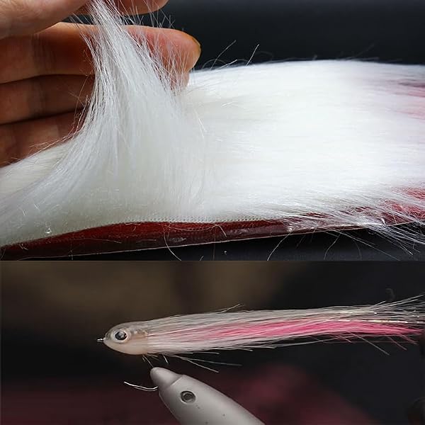 Bolsek Fly Tying Craft Fur 8 Bright Colors Long Synthetic Fiber Fly Fishing Streamer Fly Tying Materials by Bolsek - Image 3