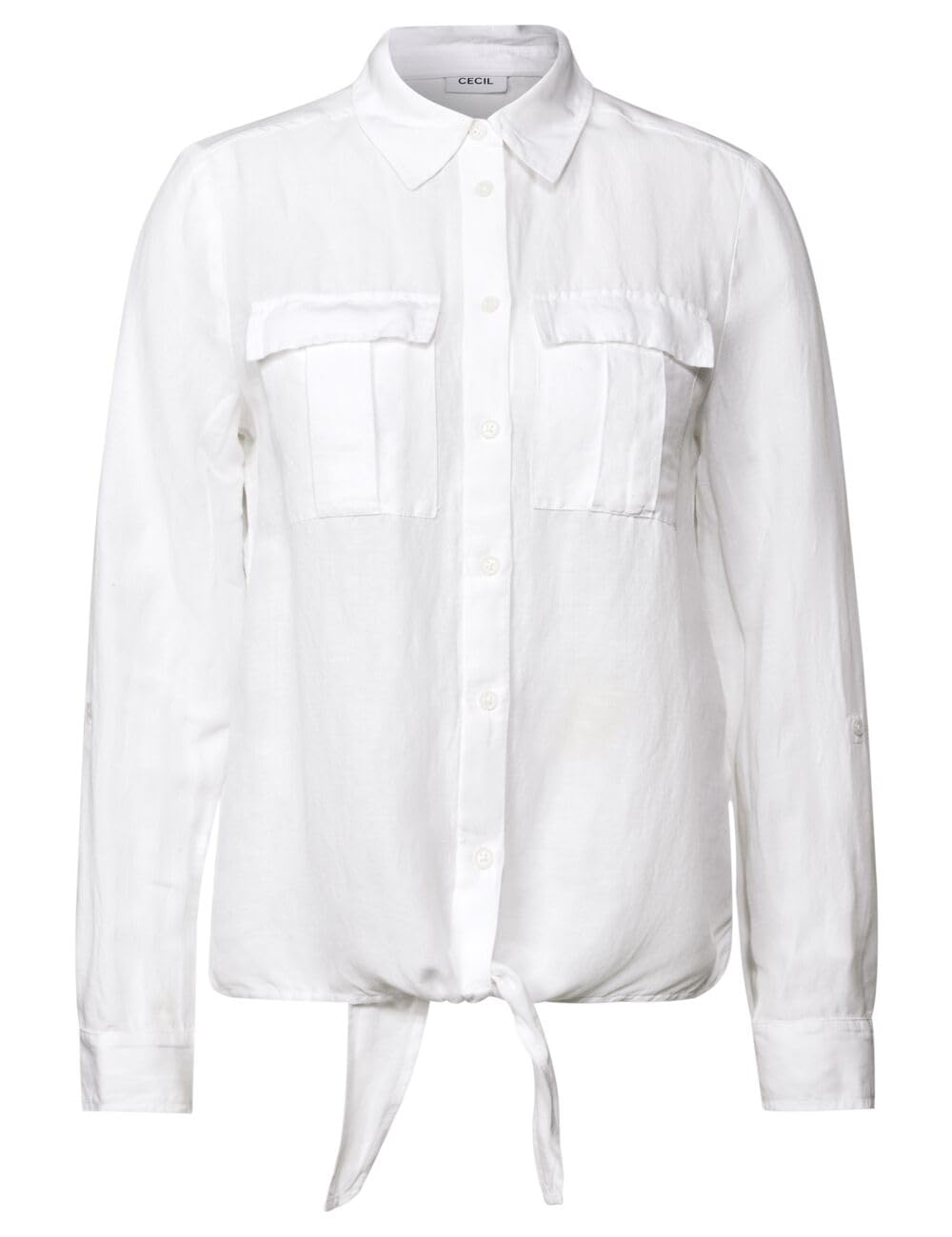 Cecil Damen Bluse mit Knoten am Saum