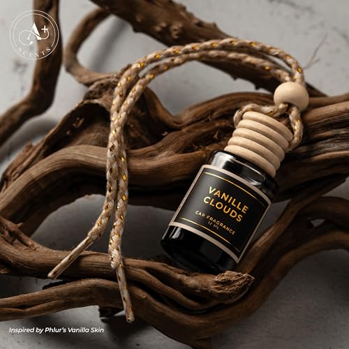 Image of Vanille Clouds - 12ml Car Hanging Diffuser - Pure Indulgence, Wrapping you in the Softest, Most Luxurious Vanilla Scent - Lasts up to 60 days - Luxury Car Perfume | A+ Scents