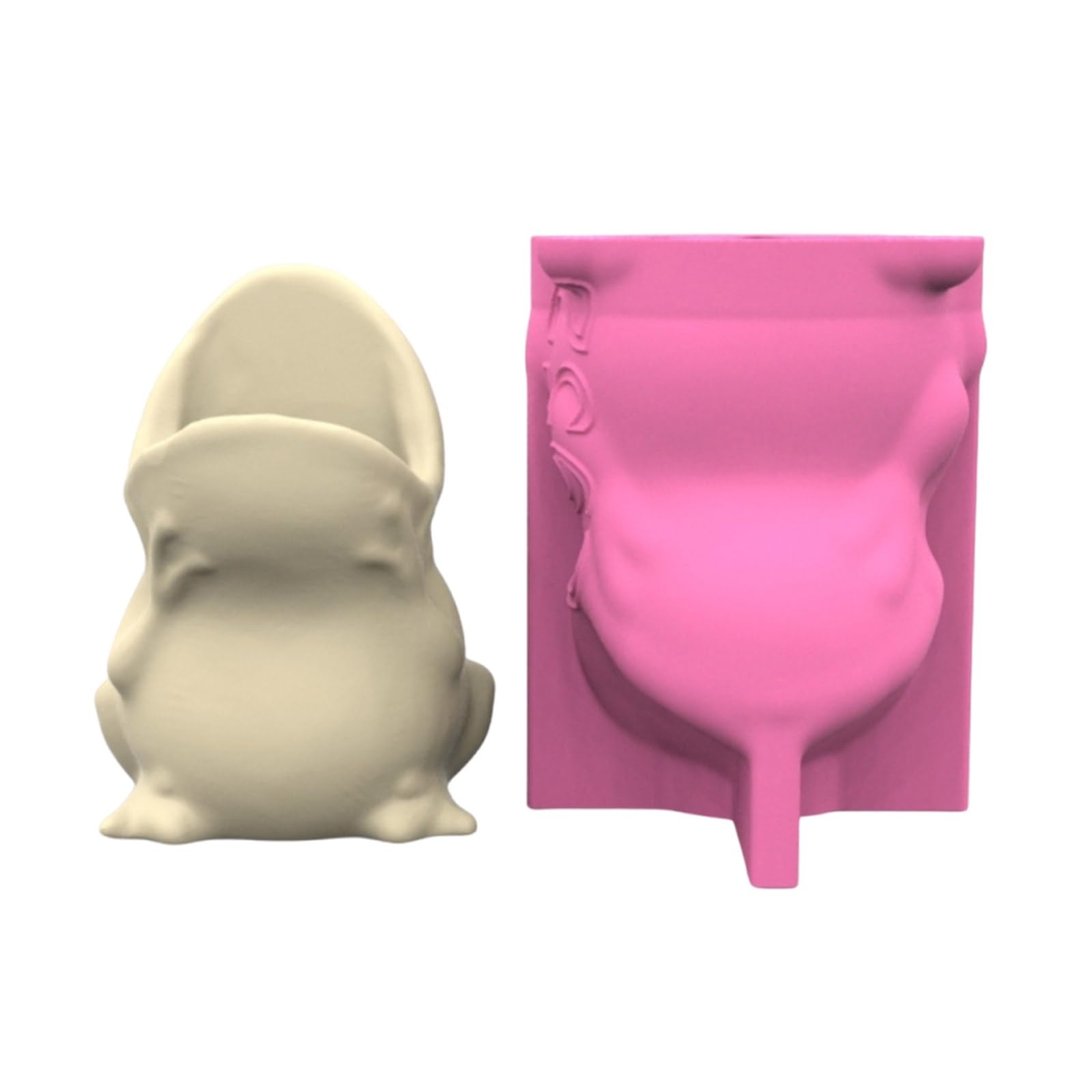Msioytog Plant Pots Silicone Frogs Shape Multifuntional Planter for Epoxy Resin Concrete Casting Plant Pots