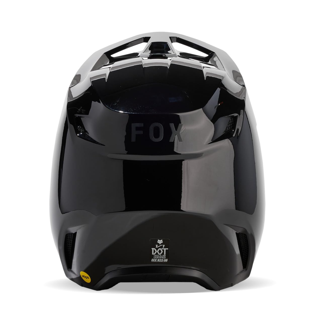 Fox Racing - V1 Solid Casques - Adulte Unisexe - Casque de Motocross, Casque de Protection, Casque Dirt Bike, Casque Tout-Terrain, Noir, S
