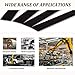 TIHONORI Black Nylon Flat Bar Strip 300mm Length Solid Plastic Rod for Industrial, Machining, Cutting Board and Mechanical Parts 1 Piece,5mm*300mm