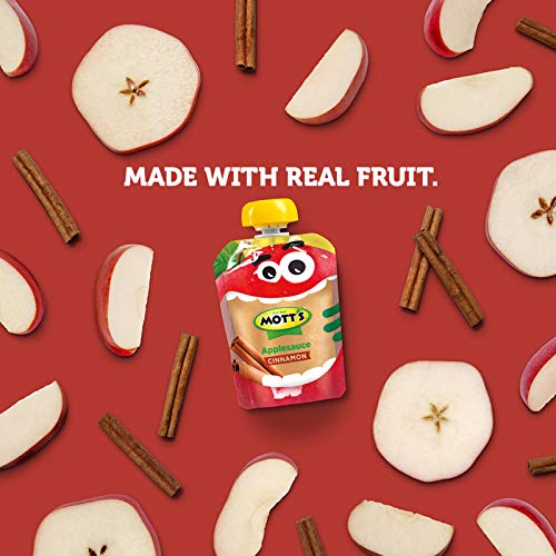 Mott's Cinnamon Applesauce, 3.2 Oz Clear Pouches (Pack Of 48) #TOP7