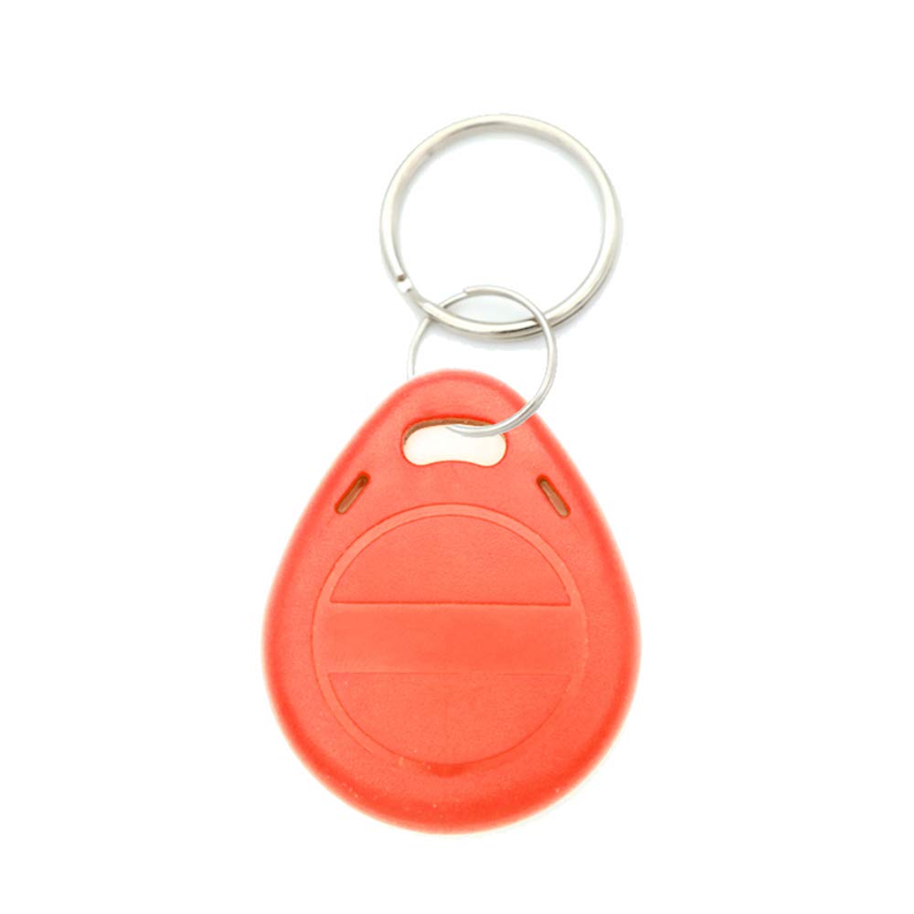 Be-Tool Orange Key Id Tags 10Pcs Per Pack 125Khz Rfid Proximity Id Card Token Tags Key Fobs Keyfobs With Split Ring Key Ring For Door Access Contorl System (Rewritable, )