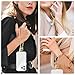 MOUTAKEY Phone Wrist Strap Metal Phone Chain Wristlet Strap Detachable iPhone Lanyard Wrist with 2 Tether Tabs iPhone Charm strap For Women girls Shopping Traveling Party Walking