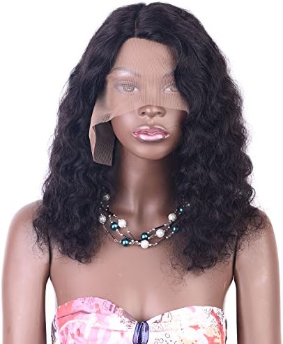 LADYSTAR Pre Plucked Lace Front Wigs Human Hair with Baby Hair 130% Density Brazilian 100% Human Hair Wigs for Black Women Natural Black Color Loose Curly Wigs Human Hair 20 Inch