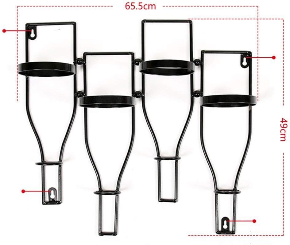 Soporte para botellas de vino estilo retro industrial miniatura 3