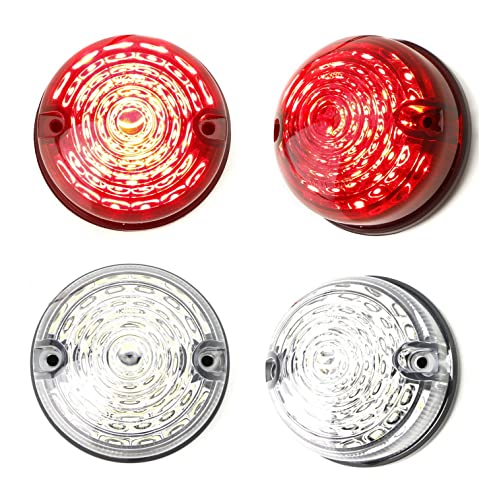 Lámpara LED roja para auto iJDMTOY 70mm redonda miniatura 6