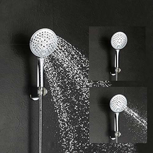 Cabezal de ducha tipo lluvia con botones de control para baños modernos 7