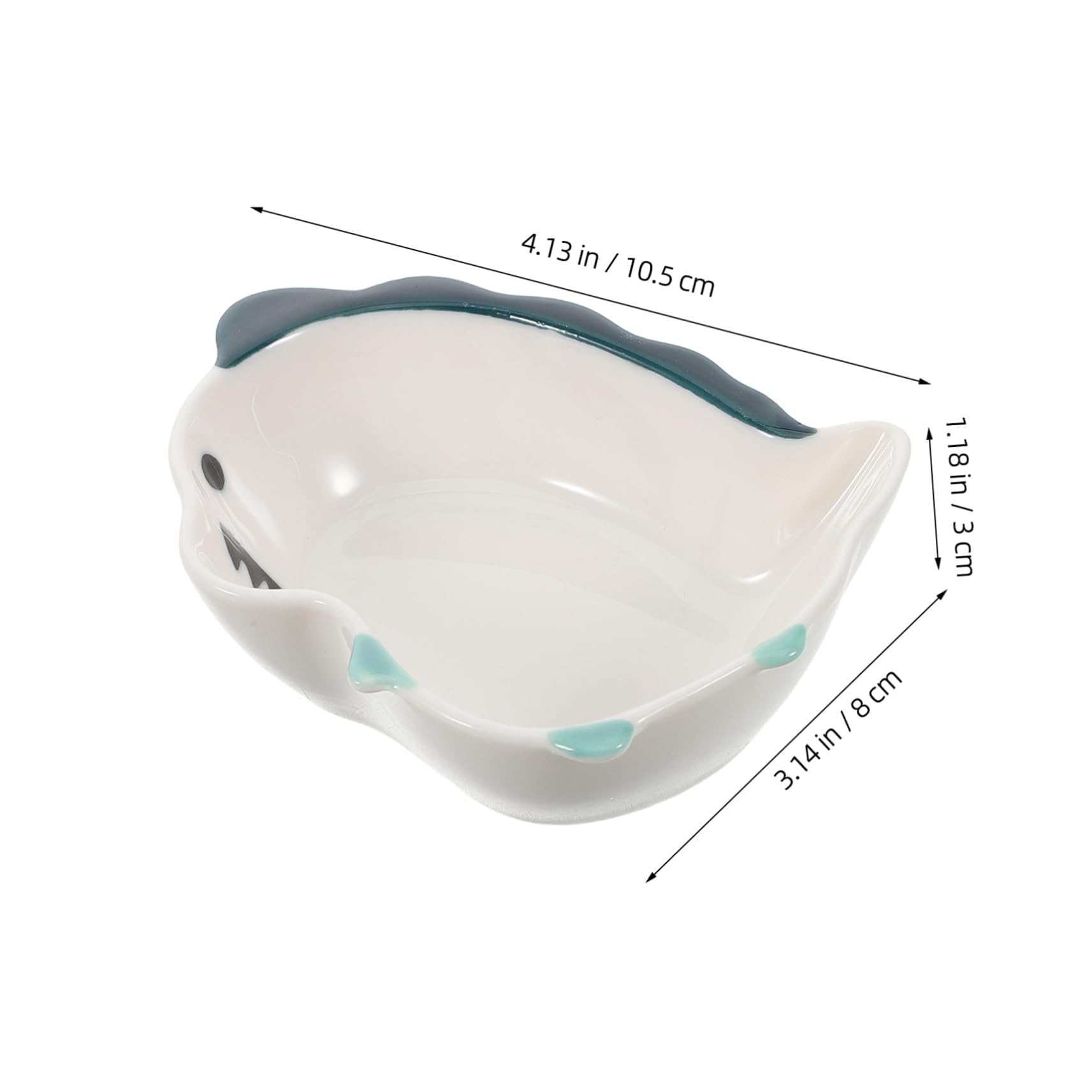 AUTSUPPL Dinosaur Theme Mini Sauce Bowl Ceramic Dipping Sauce Dish for Snack Charcuterie Board Accessory Boys and Girls Friendly Reusable