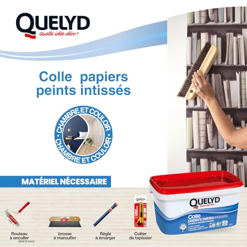 Colle papiers peints intissés Quelyd application directe mur sans coulure - 6