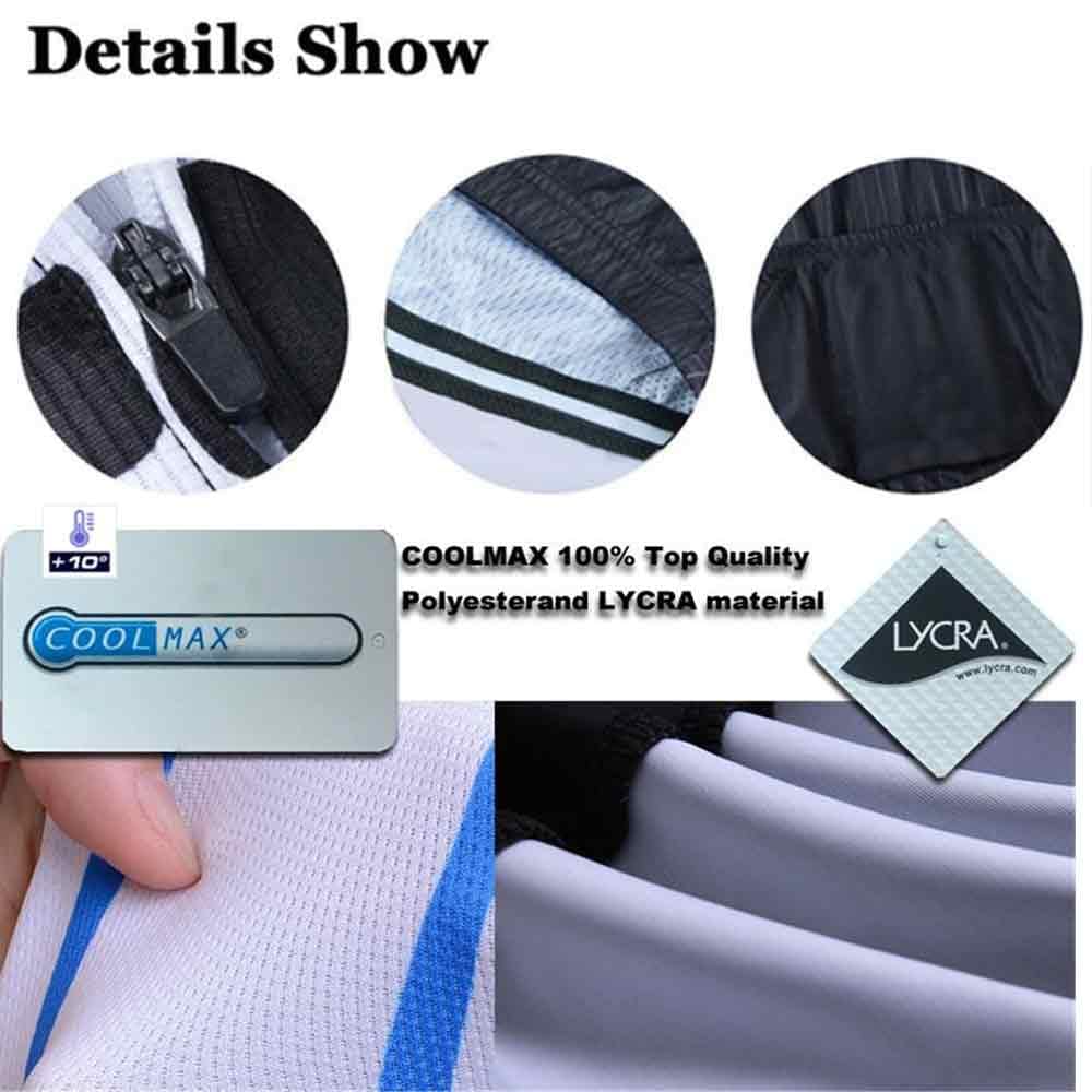 Tuta Ciclismo Completa 20D Gel Con Maglia E Pantaloncini – Traspirante, Asciugatura Rapida, Imbottitura Morbida, Per Uomo E Donna, MTB E Strada