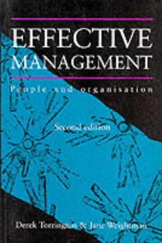 By Derek Torrington Effective Management: People and Organization (2nd Edition) [Paperback]