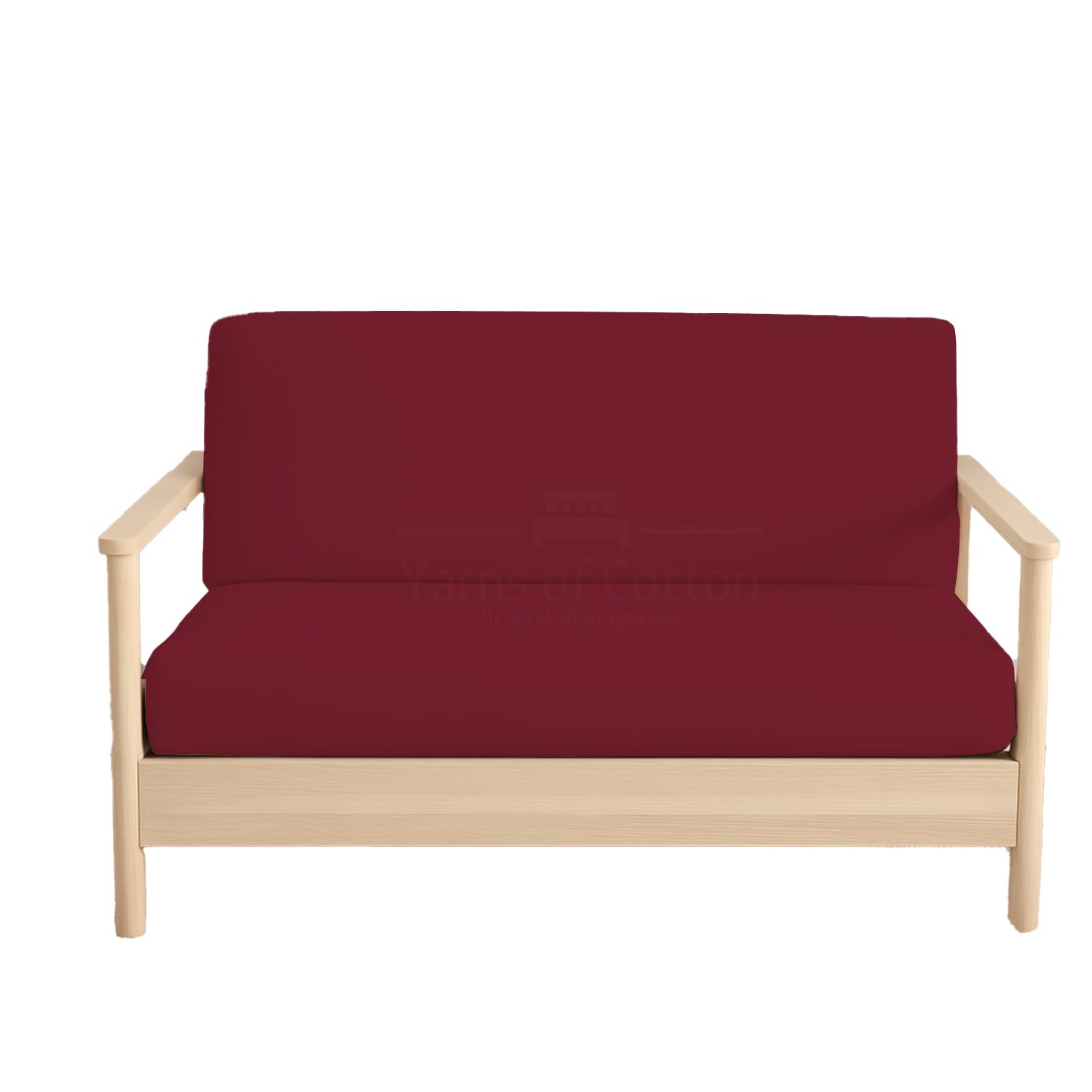 King Size Futon Covers - 100% Egyptian Cotton Futon Slipcovers Burgundy