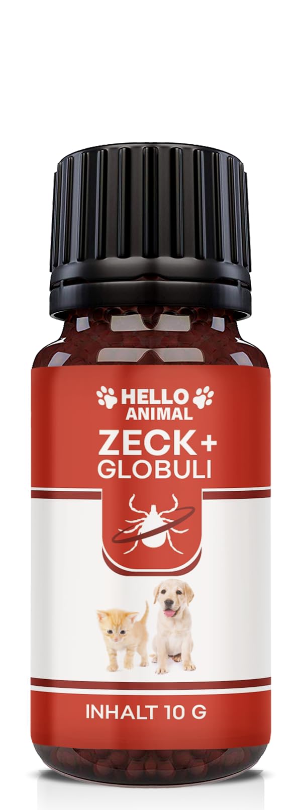 Hello Animal ZECK+ - Píldoras de 10 g, protección contra garrapatas, gato y perro, apoyo vegetal para el tiempo de las garrapatas, dosificación fácil, alimento complementario natural para animales