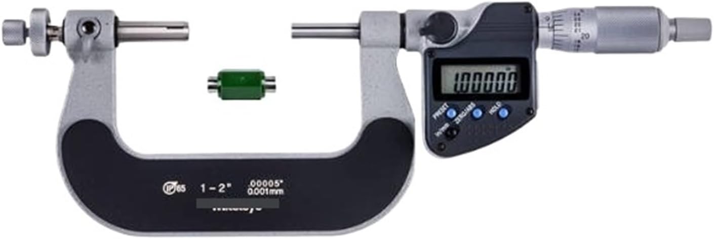 Gear Outside Micrometer 324-352-30 1-2" Caliper Type with Carbide Tips Machinist Tool for Metalworking