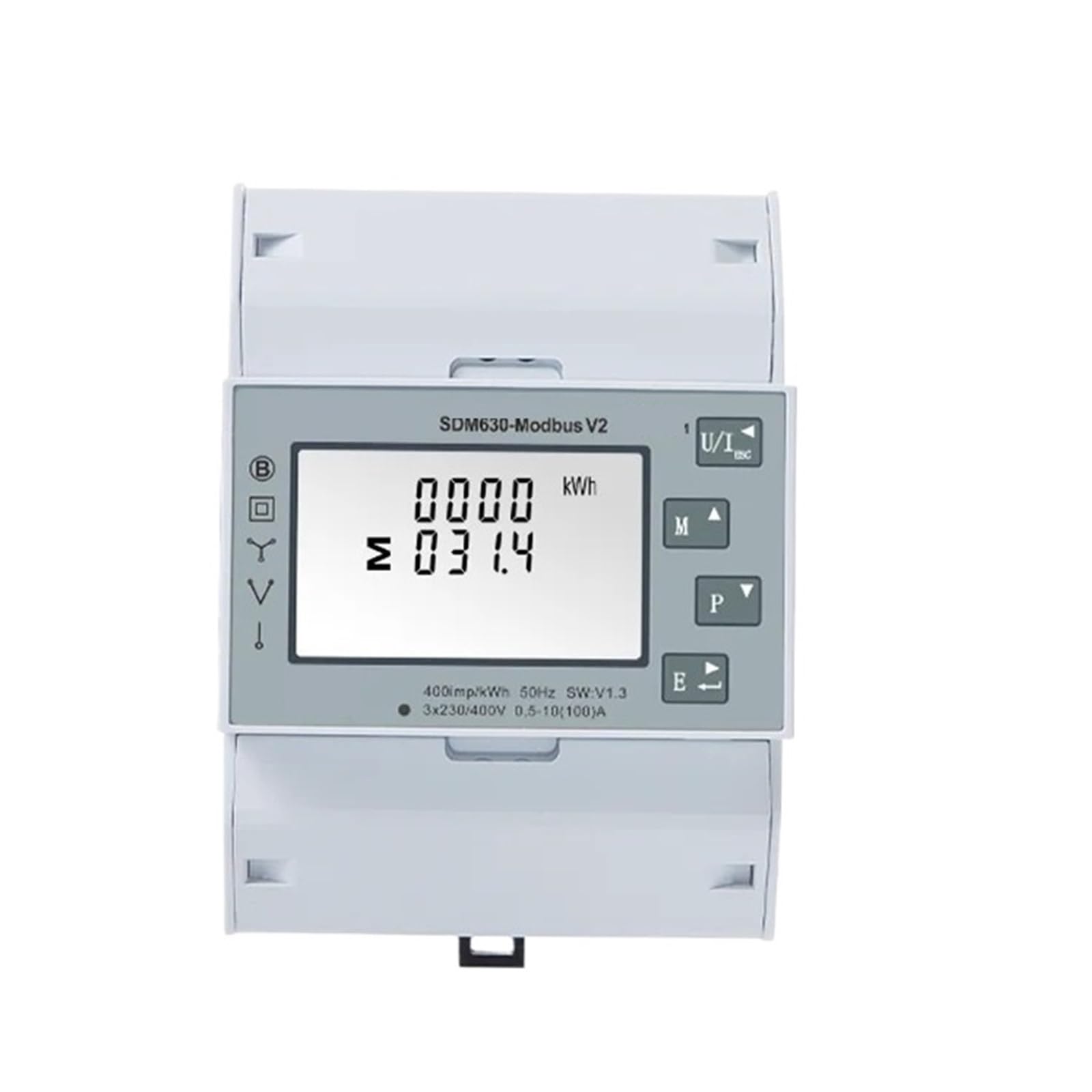 WQGQPXOB SDM630 -V2 Multifunction Energy Meter 1P2W 3P3W 3P4W /Pulse Output Port RS485 Industrial Power