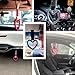 Holy Feather Tsurikawa Car Handle Strap - Drift in Style with JDM Accessories(Heart: Blue/White)