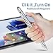Evach Stylus Pen for Samsung Galaxy Tab A9 A8 A7 - High-Precision Fine Tip Digital Pencil with Magnetic Fabric Cap 2 in 1 Sensitive,Good for Drawing,Pencil for Samsung Galaxy Tab A9 A8 A7,Grey