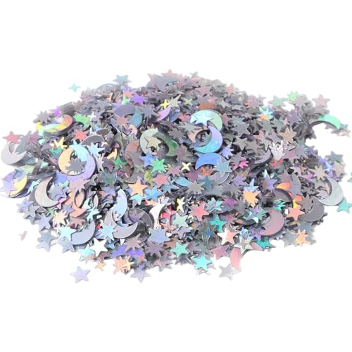Confettis étoiles et lune pour décoration de mariage et Noël