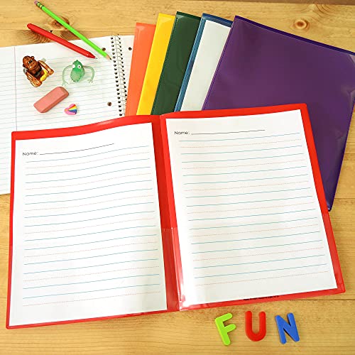 Storesmart - Plastic Archival Folders Primary Colors Three 6-Packs - 18 Folders - 3 Each Of Six Bright Colors (R900Pcp6-3) #TOP3