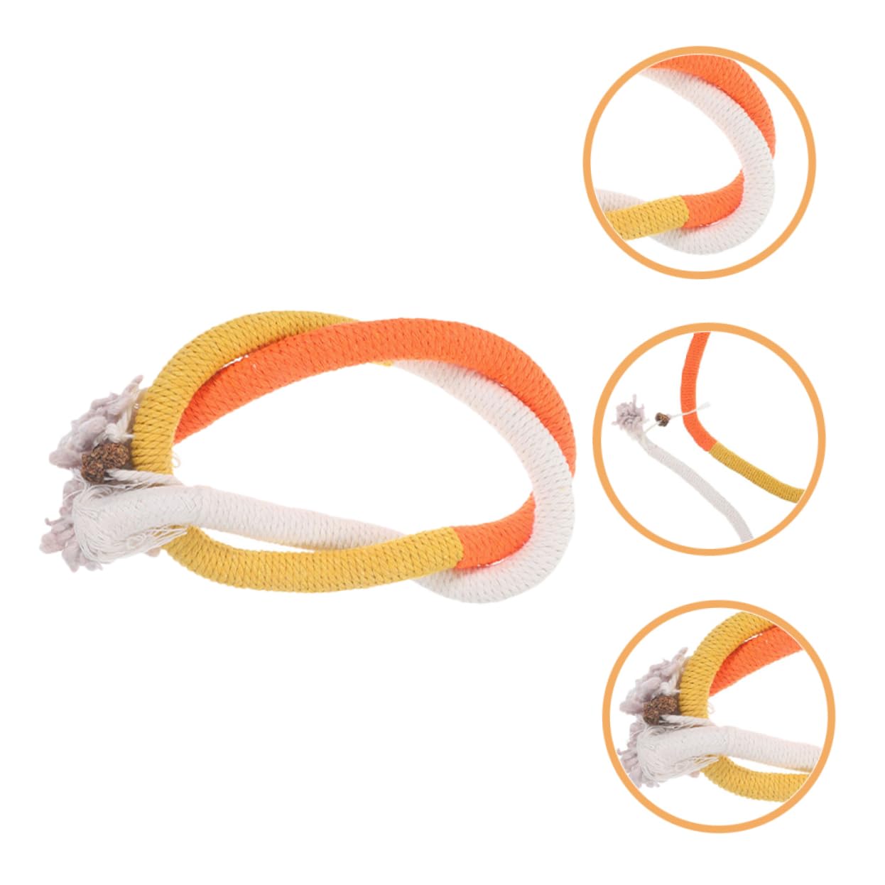 INOOMP 5 Set Di Giocattoli Unici Da Masticare Per Gatti in Corda Di Cotone Morbido Istinti Di Caccia 3 Pezzi * 5