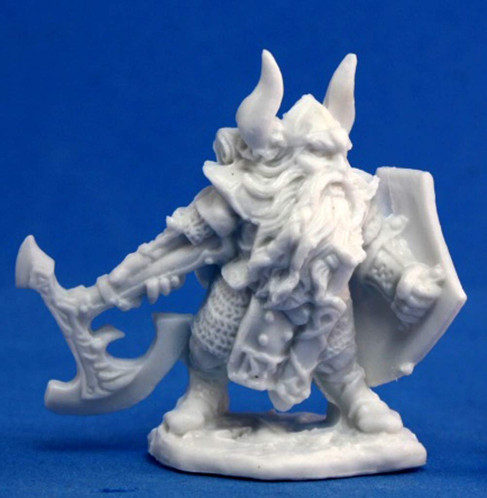 1 x DANNIN DEEPAXE - BONES REAPER core miniature rpg jdr dwarf nain 77700