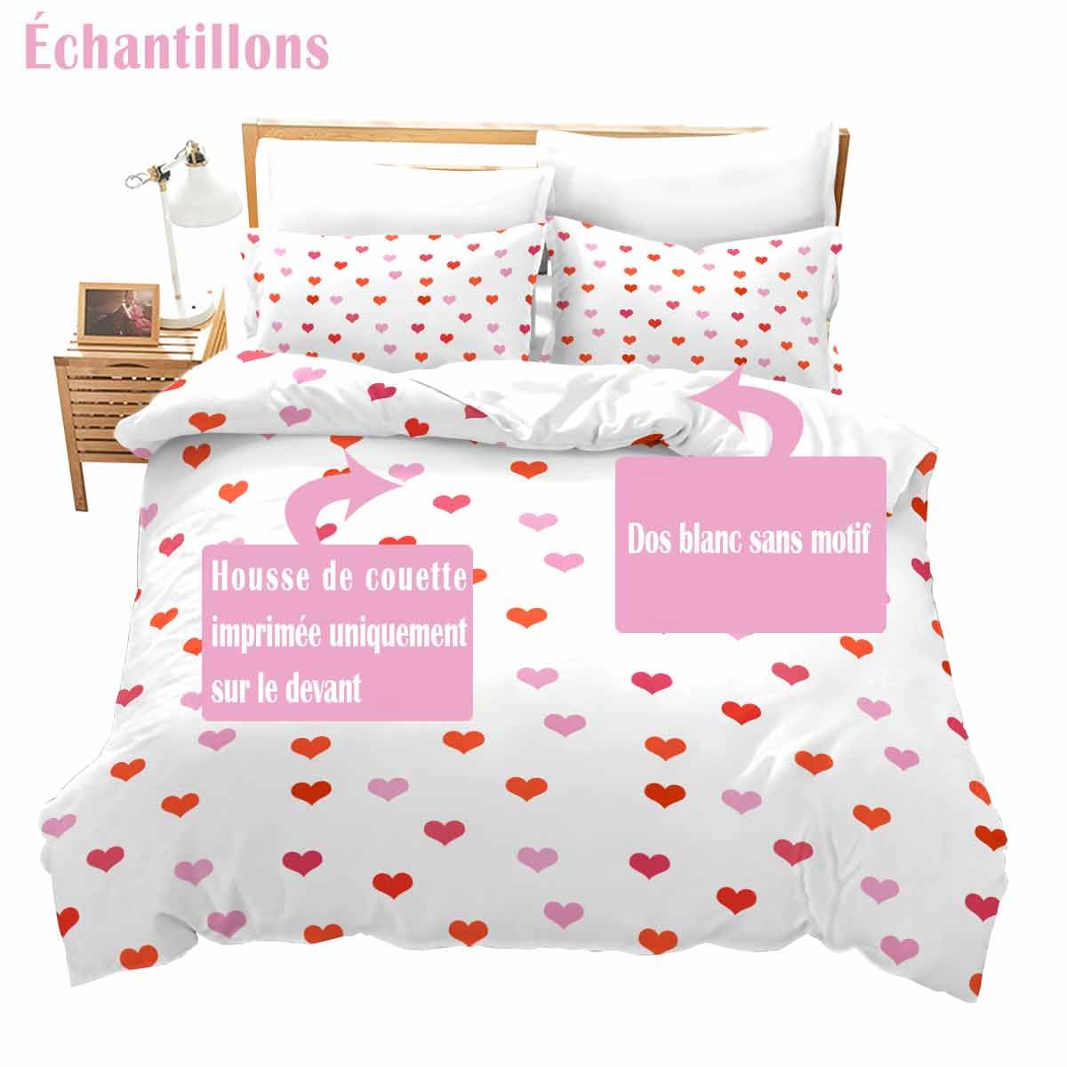 Homemissing Gatto Parure da letto Carino Modello di Gatto Nero Copripiumino 200 x 200 cm Animali stampato Ragazza Ragazzo Copripiumino Fattoria Gatto Decorazione Biancheria da letto Set con 2 federe