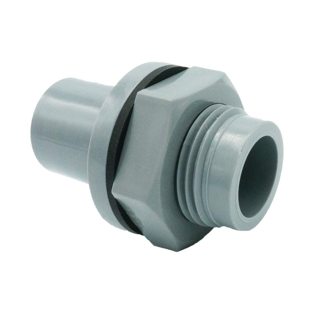 Amazon | 関西化工 継手 穴開け配管 ネジ付ソケット パッキン付