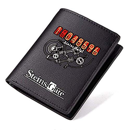Steins Gate Wallet Deluxe PU Useful Cosplay Costume Accessory Prop Short