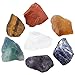 rockcloud Healing Crystal Kit,7 Chakra Stones Raw Crystals Reiki Blancing Meditation