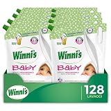 Winni's - Detersivo Lavatrice Baby Ipoallergenico in Ecoformato, 134 lavaggi, con Smacchianti Naturali da Biofermentazione e Materie Prime di Origine Vegetale, 800 ml x 8 Confezioni