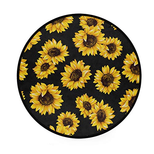 Senya G51861235P339C376S702 Round Area Rug Non-Slip Large Circle Rugs 3-Feet Diameter thumb #1