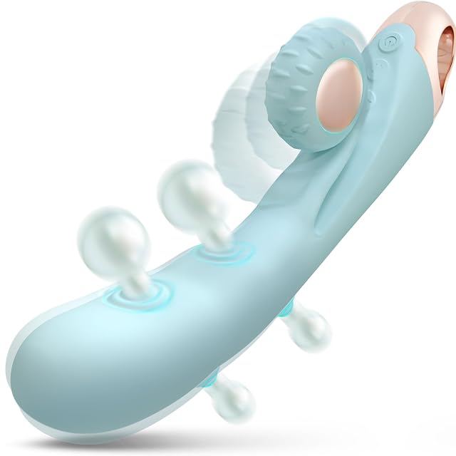 Rabbit Vibrator Dildo Sex Toys - 8 Dual Flapping 8 Following Stimulate C-Spot Vibration 7 Dildos Vibrating Adult