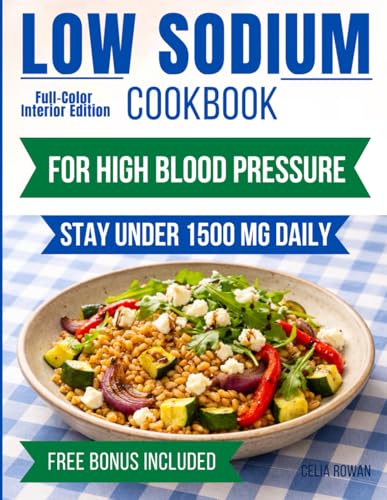 Low Sodium Cookbook for High Blood Pressure: No Guesswork Recipes with Visible Sodium Counts and a Structured 4-Week Plan to Stay Under 1500 mg Per Day