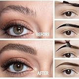 Dark Brown Tatto Brow Peel Off Eyebrow Gel Tint,Semi-Permanent Colour Eyebrow Dye,Waterproof Tattoo Brow Tint,Peel Off Eye brow Stain,Anti Smudge Eye-brow Gel Lasts Up to 3 Days - Image 2